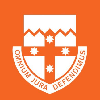 Omnium jura defedimus badge